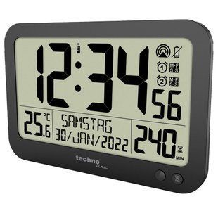 Часы настенные Technoline WS 8026 чёрные: фото 1 из 4