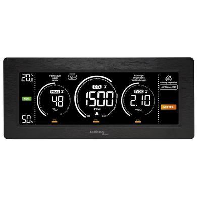 Монітор якості повітря Technoline WL 1035 Black: фото 5 із 11