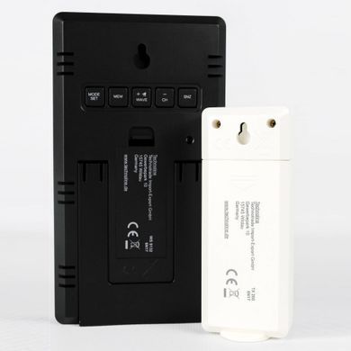 Метеостанція цифрова Technoline WS 9132 з бездротовим датчиком, чорна: фото 5 із 9