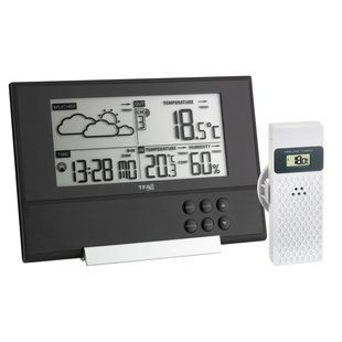 Цифрова метеостанція TFA PURE PLUS 35.1106 чорна: фото 1 із 4