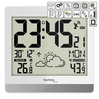 Часы настенные Technoline WS 8119 белые: фото 3 из 3