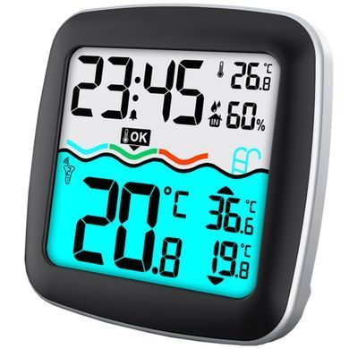 Термогигрометр цифровой для бассейна Technoline WS 9059 черный: фото 2 из 4