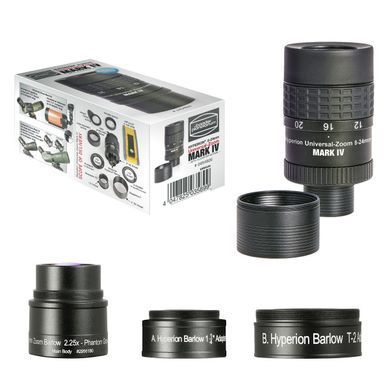 Окуляр для телескопа Baader Planetarium Hyperion Clickstop Universal Zoom Mark IV 8&ndash;24 мм з лінзою Барлоу (2454827): фото 8 із 9