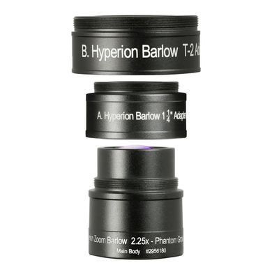 Окуляр для телескопа Baader Planetarium Hyperion Clickstop Universal Zoom Mark IV 8&ndash;24 мм з лінзою Барлоу (2454827): фото 7 із 9