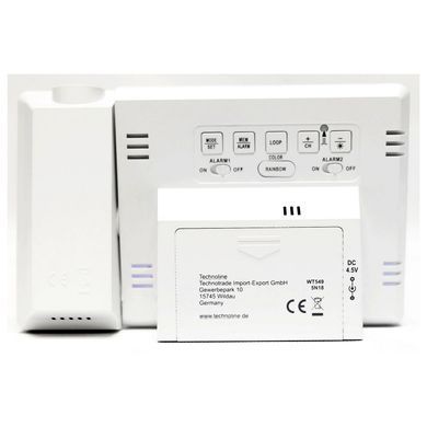 Годинник проекційний Technoline WT 549, білий: фото 4 із 4