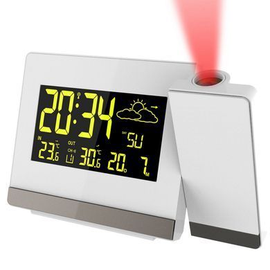 Годинник проекційний Technoline WT 549, білий: фото 3 із 4