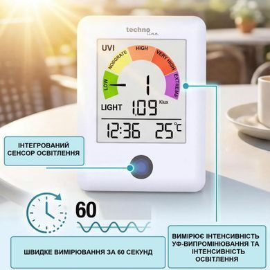 Вимірювач УФ-випромінювання Technoline WS 9320: фото 2 із 5
