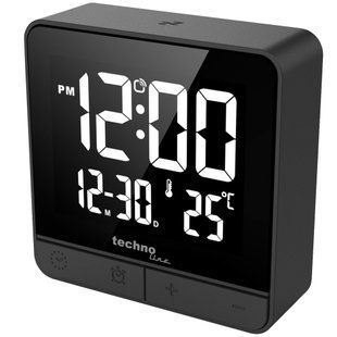 Часы настольные Technoline WT 375 черные: фото 1 из 4