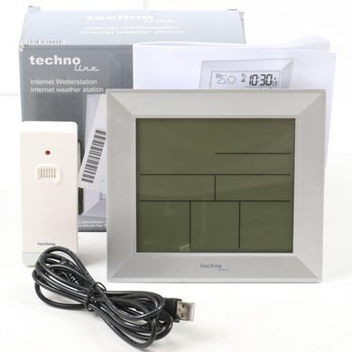 Метеостанция цифровая Wi‑Fi Technoline DirektWetter WD 2000 с беспроводным датчиком, серебристая: фото 7 из 7