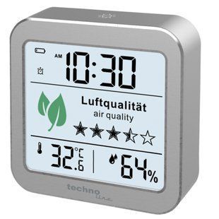 Монітор якості повітря CO₂ Technoline WL 1020, сріблястий: фото 1 із 8