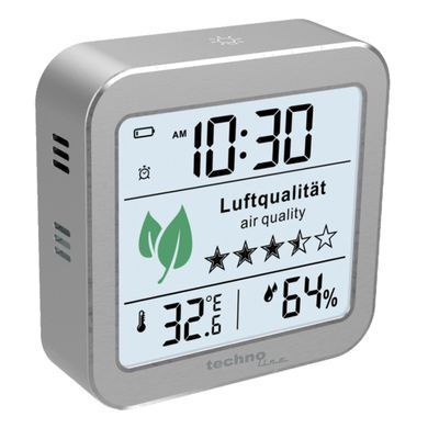 Монітор якості повітря CO₂ Technoline WL 1020, сріблястий: фото 3 із 8