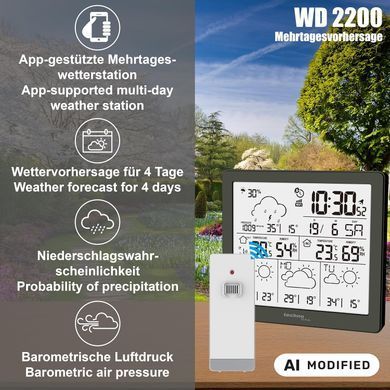 Метеостанція Technoline DirektWetter WD 2200 Black: фото 10 із 10