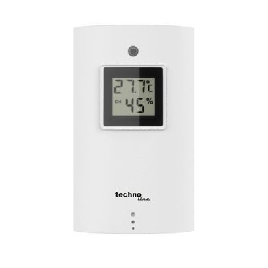 Метеостанція цифрова Technoline WS 6750 з бездротовим датчиком, чорна: фото 8 із 9