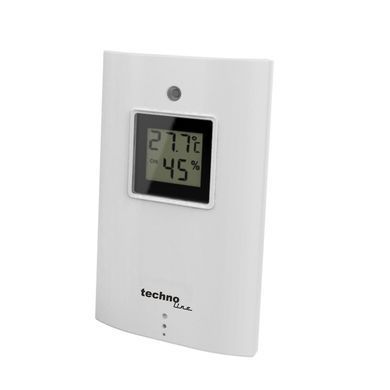 Метеостанція цифрова Technoline WS 6750 з бездротовим датчиком, чорна: фото 9 із 9