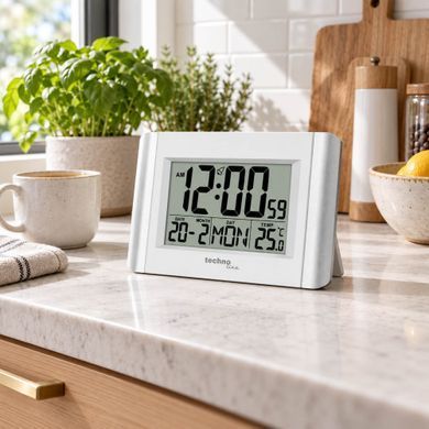 Часы настольные Technoline WS 8002 белые: фото 3 из 4