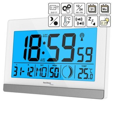 Годинник настільний Technoline WS 8056 біло-сріблястий: фото 3 із 3