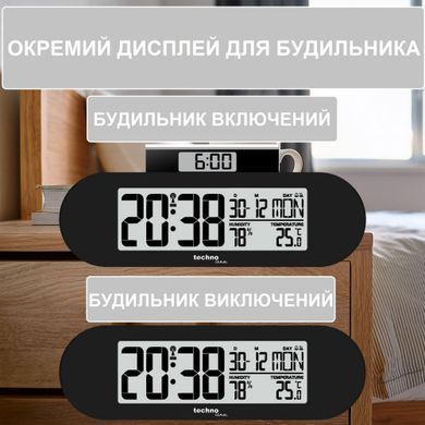 Часы настольные Technoline WT 376 чёрные: фото 4 из 4