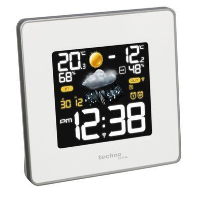 Метеостанція цифрова Technoline WS 6440 з бездротовим датчиком, біла: фото 6 із 7