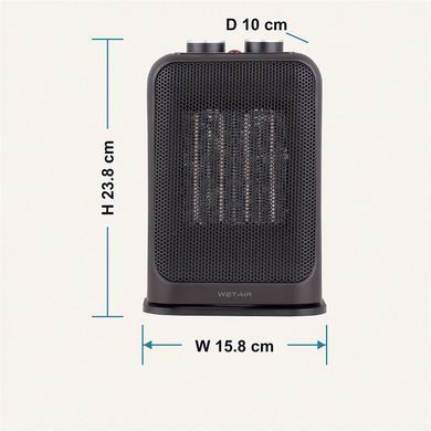 Тепловентилятор металокерамічний WetAir WFH-C25B: фото 7 із 7