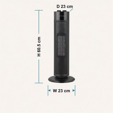 Тепловентилятор металокерамічний WetAir WFH-T80B: фото 5 із 5