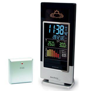 Метеостанція цифрова Technoline WS 6502 з бездротовим датчиком, чорно-срібляста: фото 1 із 8