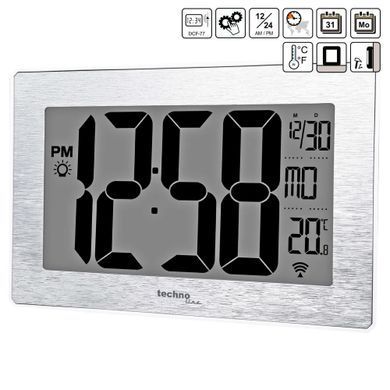 Часы настенные Technoline WS 8019 серебристые: фото 2 из 4