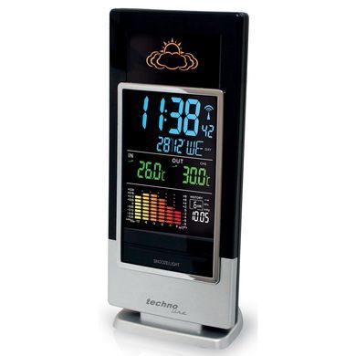 Метеостанция цифровая Technoline WS 6502 с беспроводным датчиком, черно-серебристая: фото 3 из 8