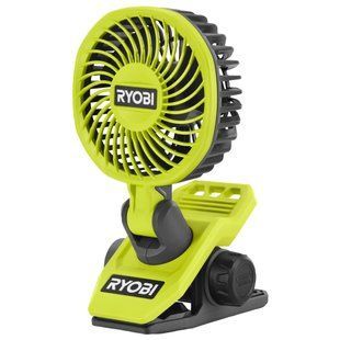 Аккумуляторный вентилятор-клипса Ryobi USB Lithium RCF4-0: фото 1 из 8