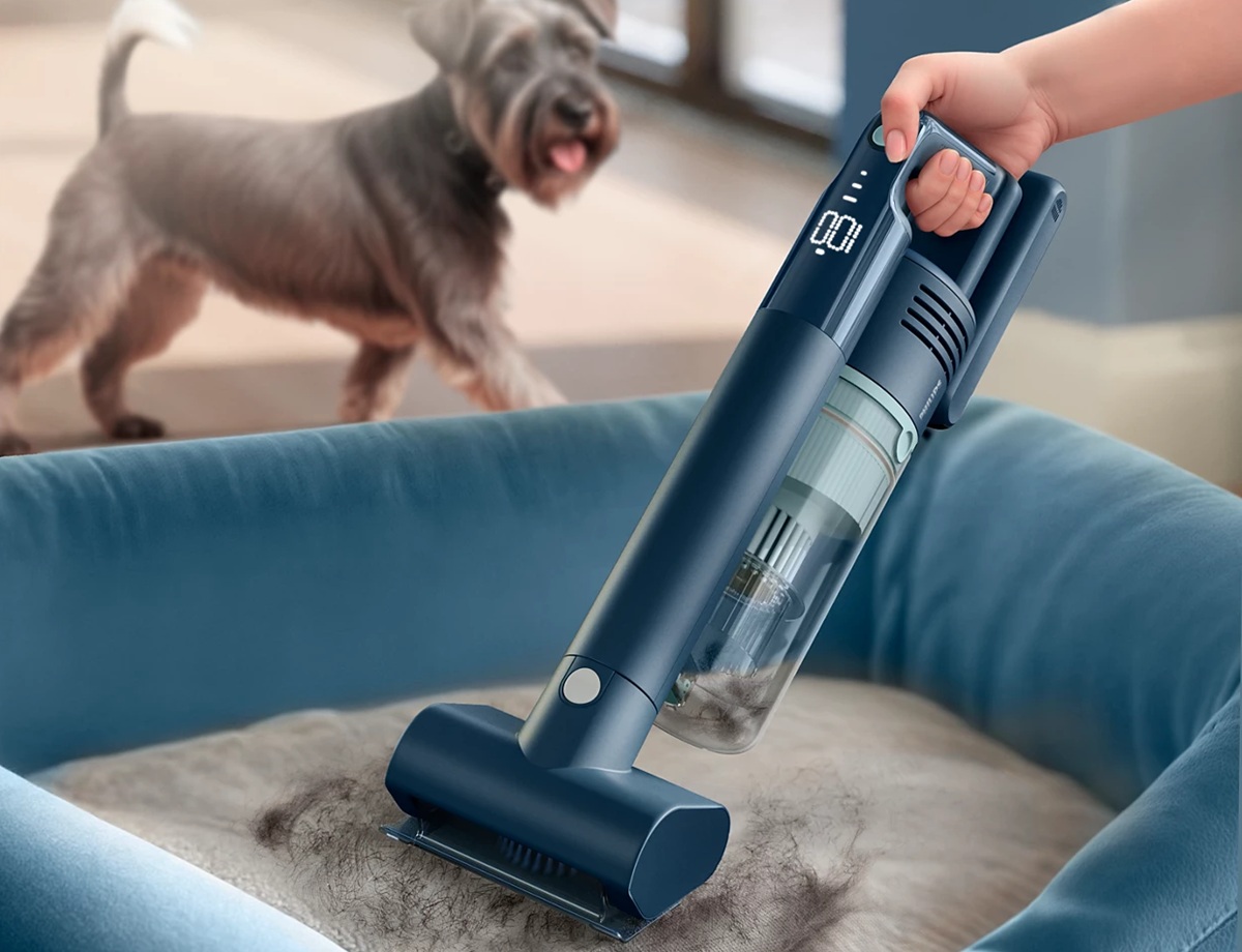 Беспроводной пылесос Philips XC5244/10 убирает значительное количество шерсти домашних животных, демонстрируя мощность и специализацию для уборки животных