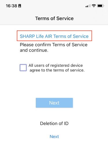 Sharp Life Air iPhone